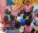 La entidad realiza actividades para ni�os en la campa�a O frautista de Ultramar. 