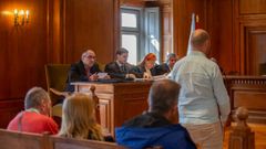 Juicio a los acusados por legalizar embarcaciones con documentaci�n falsa celebrado en la Audiencia de Pontevedra en el mes de mayo