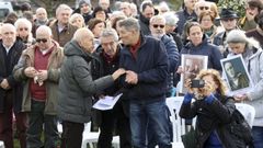 Inauguración do Memorial ás Vítimas do Franquismo, no ferrolán barrio de Canido