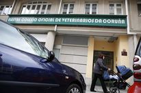 Fachada de la sede coru�esa del Colegio Oficial de Veterinarios. 