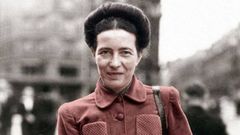 La fil�sofa Simone de Beauvoir (Par�s, 1908-1986)