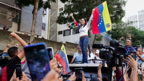 Mara Corina Machado reaparece en Caracas