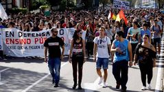 Huelga de estudiantes en Vigo