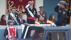 Imagen de archivo del desfile de las fuerzas armadas de este ao por el 12 de octubre