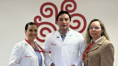 Camilo Alonso, Paula Mart�n, Rosa Ana Alonso, de la unidad de investigaci�n de Povisa