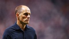 Thomas Tuchel, muy serio tras la eliminaci�n de Inglaterra en las semifinales ante Argentina