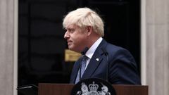 Boris Johnson, durante su adi�s