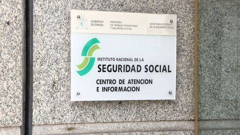 Foto de archivo de un cartel de la Seguridad Social
