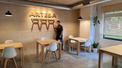 Pablo Santiago, en el Artesa de Canido. 