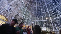 Ambiente en Vigo en la Navidad del 2019