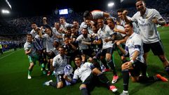 �xtasis del Real Madrid en La Rosaleda