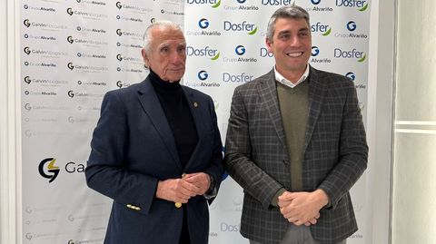 Jos� Manuel Fern�ndez Alvari�o -a la izquierda- y Sergio Fern�ndez, de Grupo Alvari�o