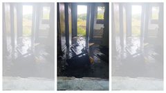 Incendio en una caseta de pescadores en Xuvia