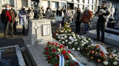 Imaxe de arquivo dunhas das homenaxes a Francisco Lorenzo Mari�o.