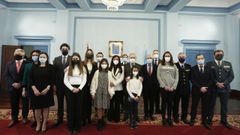 La celebraci�n se retom� con&nbsp;un acto mucho menos numeroso de lo acostumbrado.