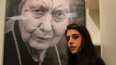 Esther L�pez, cunha das imaxes do proxecto fotogr�fico que acadou o recente premio