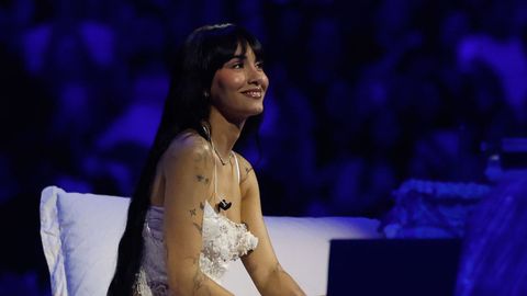Aitana, durante la presentacin de su disco, El cuarto azul