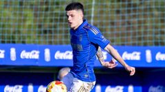 Adri Fern�ndez, en un partido del Vetusta