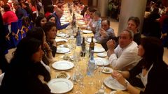 Los comensales disfrutaron en la cena de fin de temporada de la Sarriana