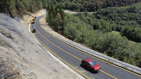 El desvo provisional abierto por la Consellera de Infraestruturas a principios de agosto para salvar la zona del derrumbe de O Courel cost un milln de euros