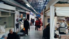 La Plaza de Abastos, en las instalaciones provisionales de la Alameda.