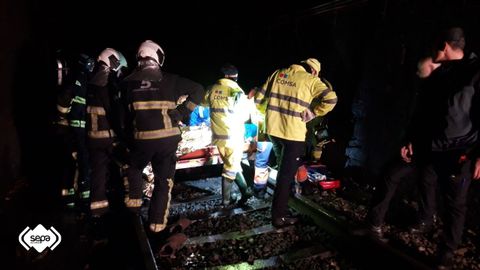 Accidente ferroviario en Lena