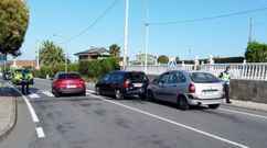 Accidente en la Avenida Rosal�a de Castro