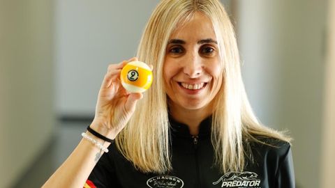 La jugadora de billar Mayte Ropero, subcampeona de Europa en bola 8