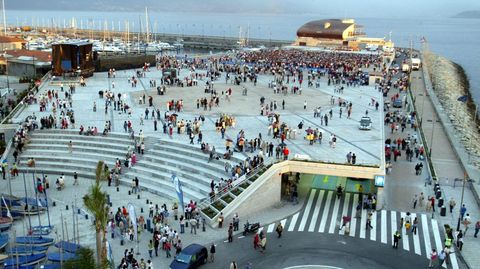 Inauguración del puerto deportivo de Sanxenxo en el 2003
