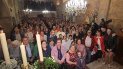 Celebraci�n de la Vigilia Pascual en la parroquia de Santa Baia de Ara�o