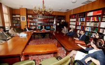 Once de los doce jueces de Primera Instancia de Vigo se reunieron ayer para acordar medidas contra los desahucios.