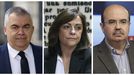 Fotograf�as de archivo del exsecretario de Organizaci�n del PSOE Santos Cerd�n, la gerente del PSOE Ana Mar�a Fuentes y el exvicepresidente de la Junta de Andaluc�a Gaspar Zarr�as.