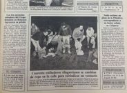 La curiosa protesta se hizo hueco en la portada de La Voz