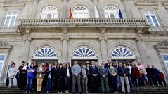 Pontevedra guard� su minuto de silencio