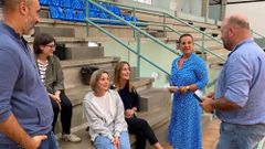 El equipo directivo se reuni con el edil de Deportes.