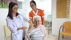 Las primeras personas en vacunarse contra la gripe en septiembre fueron los usuarios de residencias de ancianos, como la de la imagen