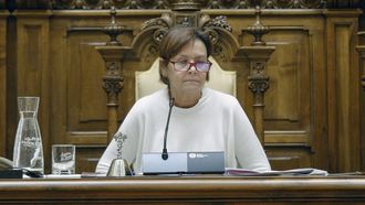 La alcaldesa de Gij�n, Carmen Moriy�n, preside pleno municipal