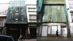 Los edificios del n�mero 72 (izquierda) y 130 (derecha) de la calle Orz�n est�n en la zona Pepri