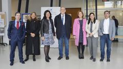 Manuel Reigosa visit� el campus ourensano con parte del equipo que le acompa�a en su candidatura a la reelecci�n como rector