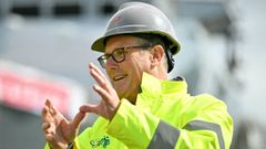 El primer ministro Keir Starmer, durante una visita a una empresa de Glasgow