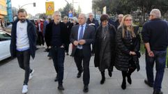 El ministro y el alcalde dieron un paseo por el centro de Monforte