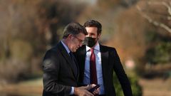 El presidente de la Xunta, Alberto N��ez Feijoo, y el l�der del PP, Pablo Casado, en una imagen de archivo.