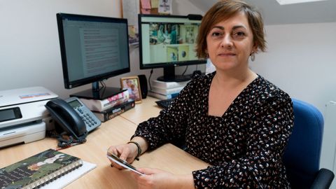 La profesora Ana Fern�ndez Feito explica las conclusiones de la investigaci�n