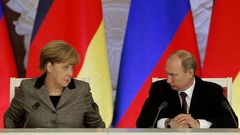 Merkel y Putin, en noviembre del 2012