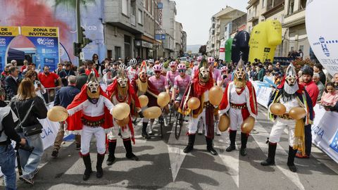 Las pantallas de Xinzo tambi�n fueron las protagonistas en la ceremonia de salida 