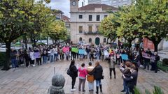 O Carballi�o acogi� este s�bado una manifestaci�n en apoyo de la menor.