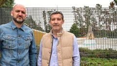 Rub�n Garc�a y Iago Tabar�s, en Monterrei.