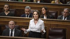 La secretaria general del PP, Cuca Gamarra, en el Congreso de los Diputados.