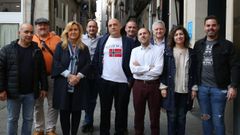 Foto de grupo de Democracia Ourensana en el a�o 2019, antes de su crisis.