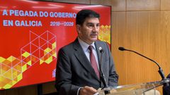 Pedro Blanco este viernes en la apertura de la jornada A pegada do Goberno en Galicia